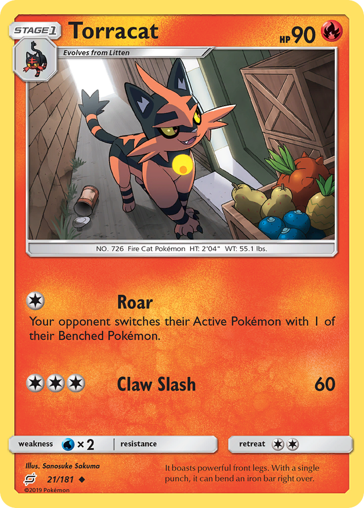 Torracat (21/181) [Sun & Moon: Team Up] - Card Brawlers | Quebec | Canada | Yu-Gi-Oh!