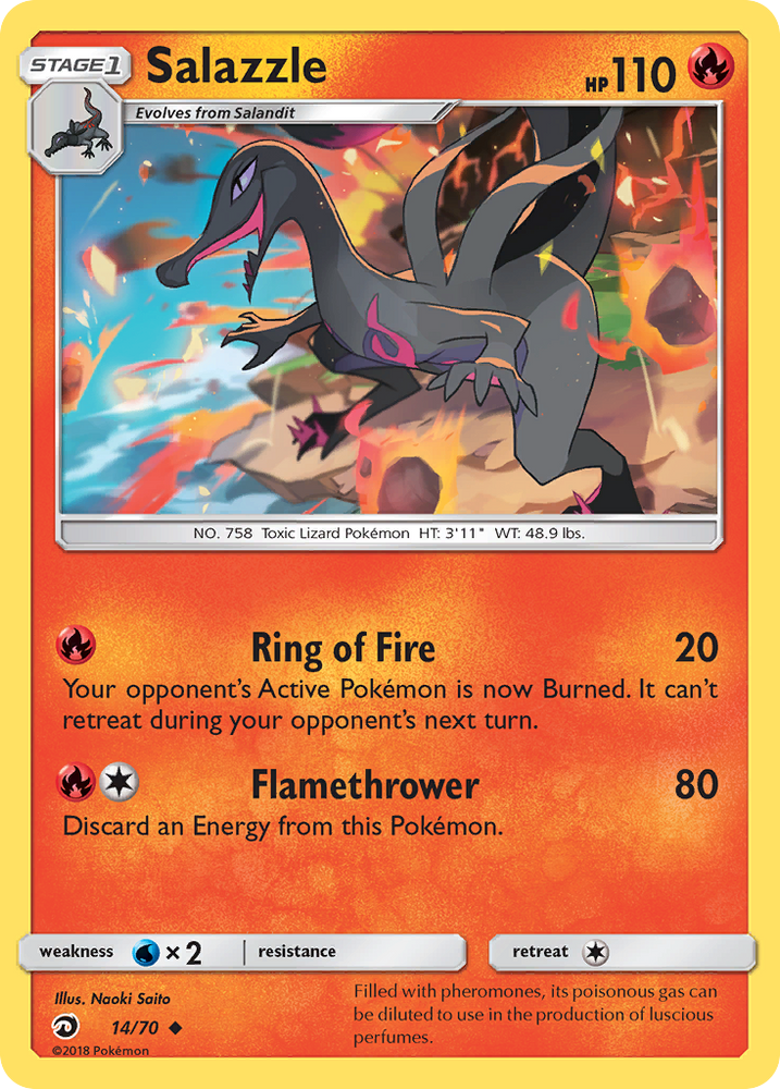 Salazzle (14/70) [Sun & Moon: Dragon Majesty] - Card Brawlers | Quebec | Canada | Yu-Gi-Oh!