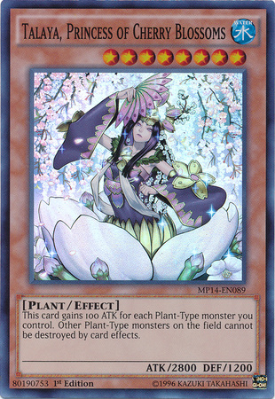 Talaya, Princess of Cherry Blossoms [MP14-EN089] Super Rare - Yu-Gi-Oh! - Card Brawlers | Quebec | Canada |