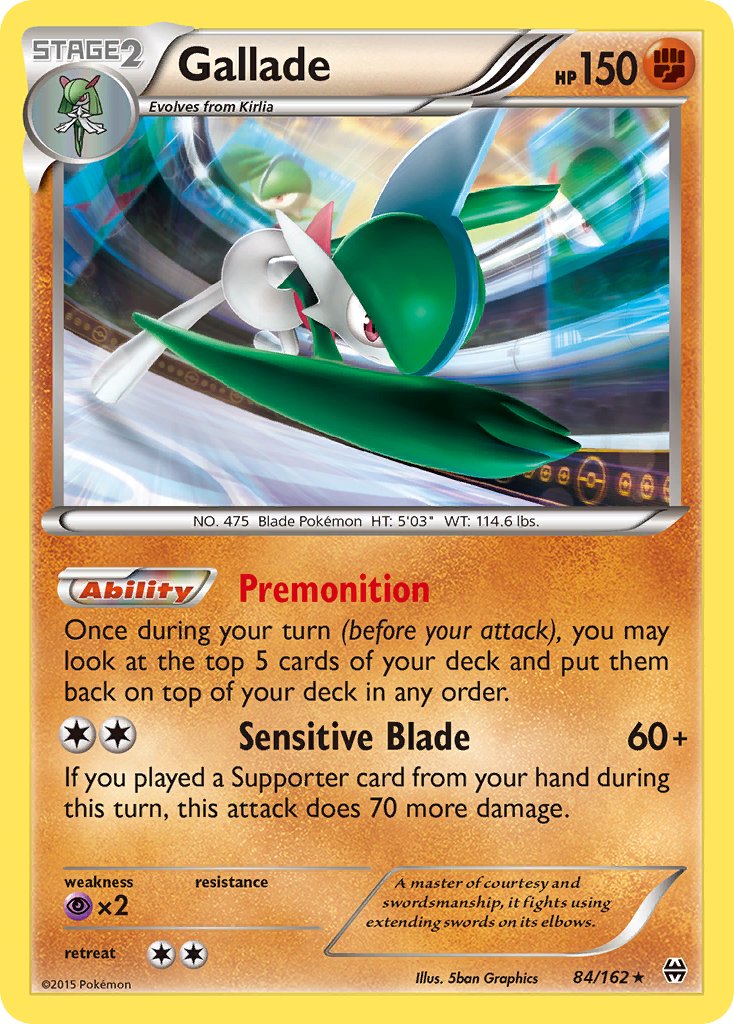 Gallade (84/162) (Cosmos Holo) (Blister Exclusive) [XY: BREAKthrough] - Card Brawlers | Quebec | Canada | Yu-Gi-Oh!