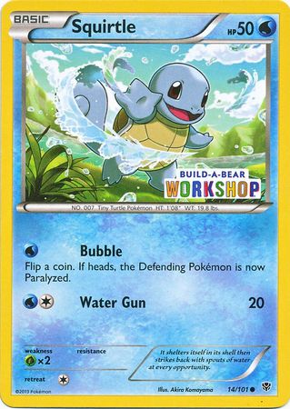 Squirtle (14/101) (Build A Bear Workshop Exclusive) [Black & White: Plasma Blast] - Card Brawlers | Quebec | Canada | Yu-Gi-Oh!