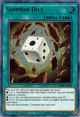 Summon Dice [BLRR-EN002] Ultra Rare - Yu-Gi-Oh! - Card Brawlers | Quebec | Canada |