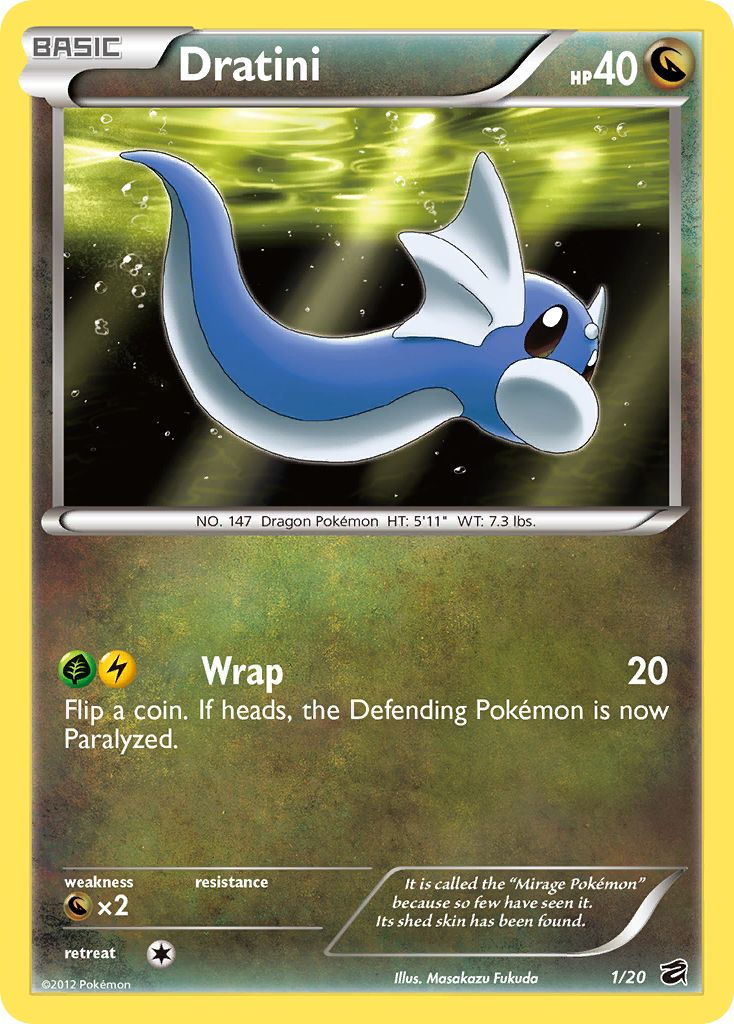 Dratini (1/20) [Black & White: Dragon Vault] - Card Brawlers | Quebec | Canada | Yu-Gi-Oh!