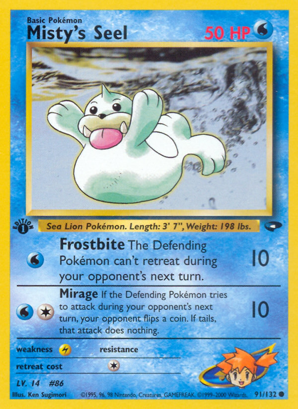 Misty's Seel (91/132) [Gym Challenge 1st Edition] - Card Brawlers | Quebec | Canada | Yu-Gi-Oh!