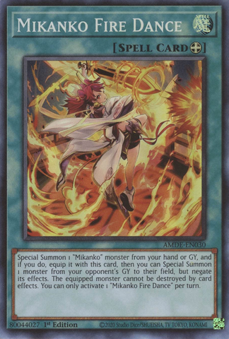 Mikanko Fire Dance [AMDE-EN030] Super Rare - Card Brawlers | Quebec | Canada | Yu-Gi-Oh!