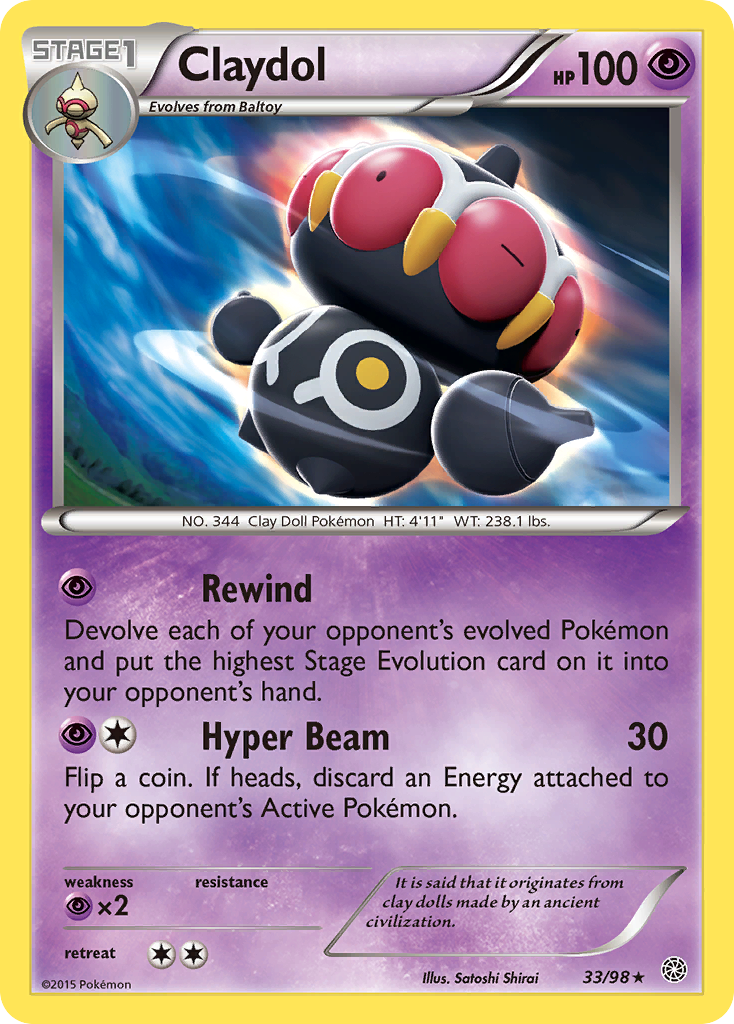 Claydol (33/98) [XY: Ancient Origins] - Card Brawlers | Quebec | Canada | Yu-Gi-Oh!