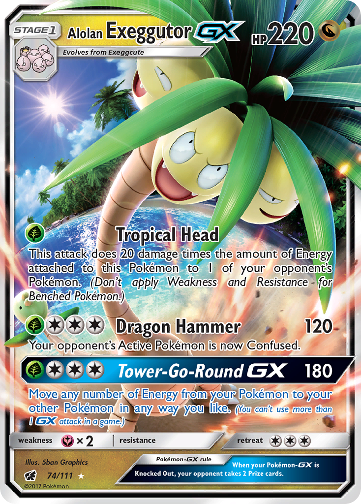 Alolan Exeggutor GX (74/111) [Sun & Moon: Crimson Invasion] - Card Brawlers | Quebec | Canada | Yu-Gi-Oh!