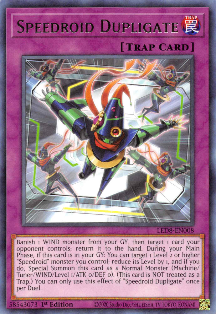 Speedroid Dupligate [LED8-EN008] Rare - Card Brawlers | Quebec | Canada | Yu-Gi-Oh!