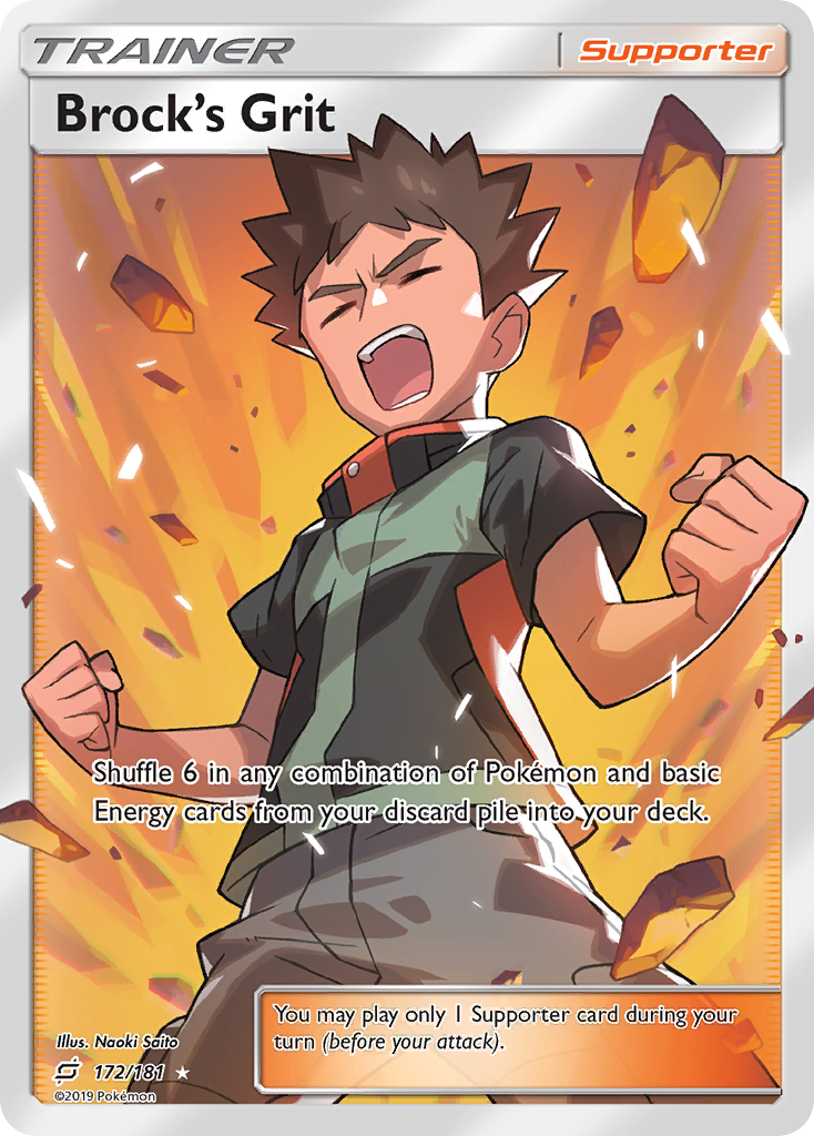 Brock's Grit (172/181) [Sun & Moon: Team Up] - Card Brawlers | Quebec | Canada | Yu-Gi-Oh!