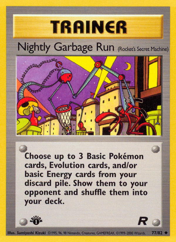 Nightly Garbage Run (77/82) [Team Rocket 1st Edition] - Card Brawlers | Quebec | Canada | Yu-Gi-Oh!