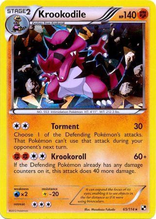 Krookodile (65/114) (Cracked Ice Holo) [Black & White: Base Set] - Card Brawlers | Quebec | Canada | Yu-Gi-Oh!