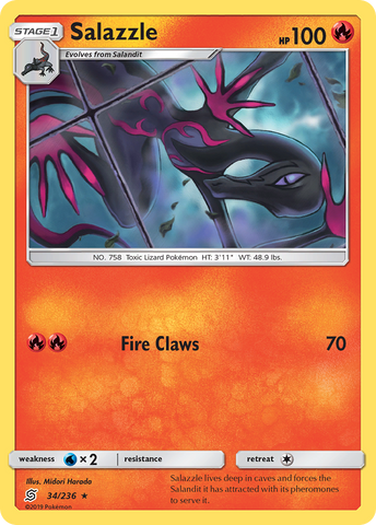 Salazzle (34/236) [Sun & Moon: Unified Minds] - Card Brawlers | Quebec | Canada | Yu-Gi-Oh!