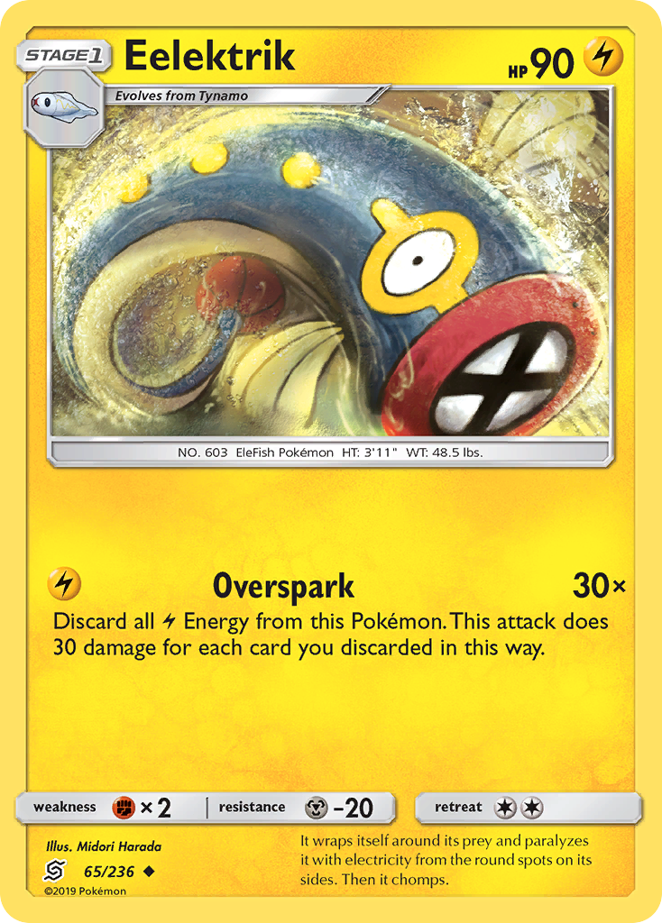 Eelektrik (65/236) [Sun & Moon: Unified Minds] - Card Brawlers | Quebec | Canada | Yu-Gi-Oh!