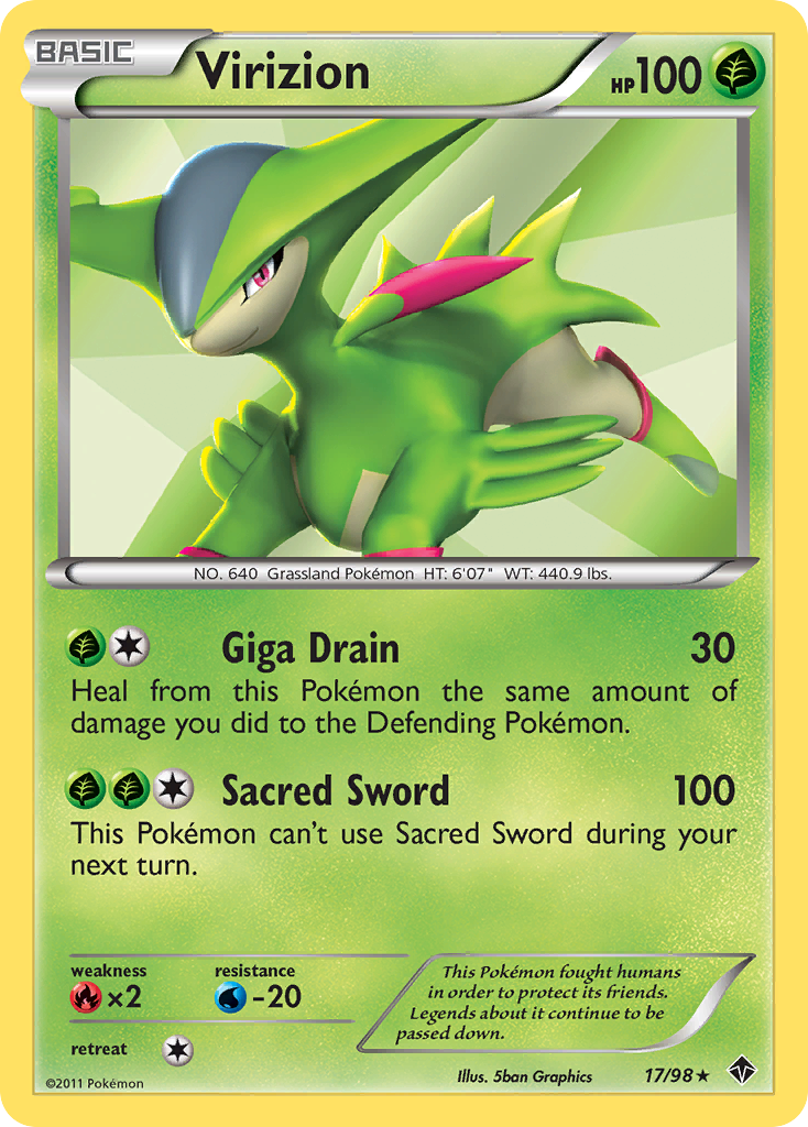 Virizion (17/98) [Black & White: Emerging Powers] - Card Brawlers | Quebec | Canada | Yu-Gi-Oh!