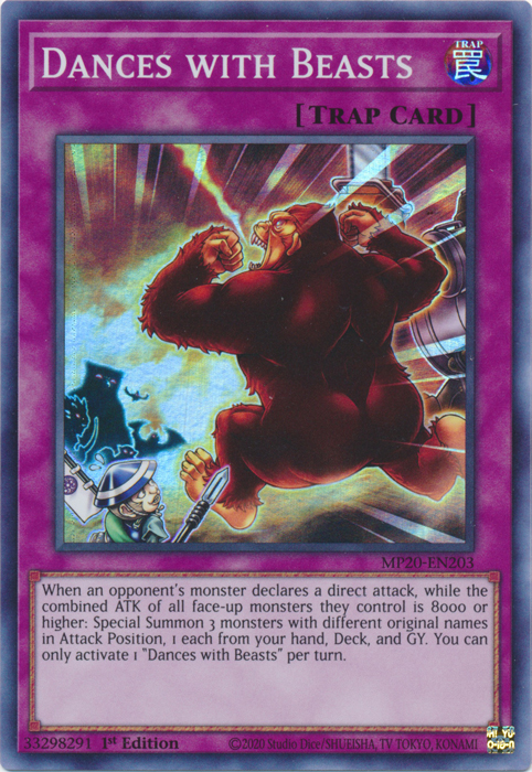 Dances with Beasts [MP20-EN203] Super Rare - Card Brawlers | Quebec | Canada | Yu-Gi-Oh!