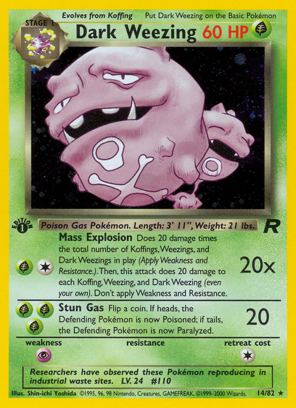 Dark Weezing (14/82) [Team Rocket 1st Edition] - Card Brawlers | Quebec | Canada | Yu-Gi-Oh!