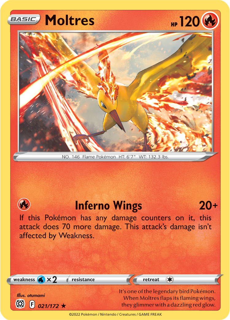 Moltres (021/172) (Theme Deck Exclusive) [Sword & Shield: Brilliant Stars] - Card Brawlers | Quebec | Canada | Yu-Gi-Oh!