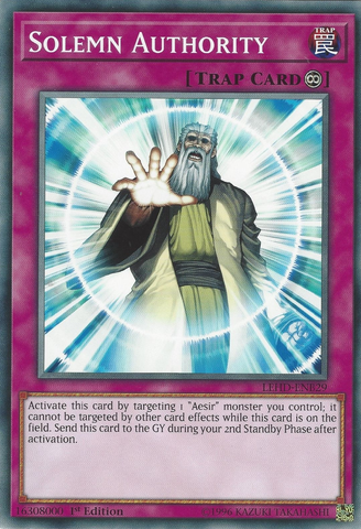 Solemn Authority [LEHD-ENB29] Common - Yu-Gi-Oh! - Card Brawlers | Quebec | Canada |