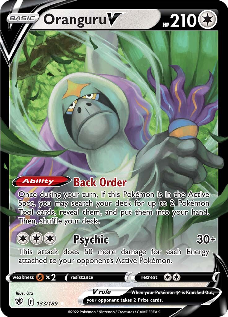 Oranguru V (133/189) [Sword & Shield: Astral Radiance] - Card Brawlers | Quebec | Canada | Yu-Gi-Oh!