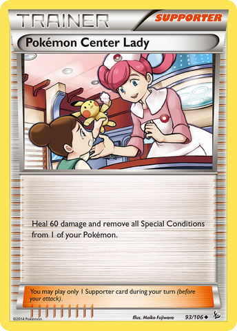 Pokemon Center Lady (93/106) [XY: Flashfire] - Card Brawlers | Quebec | Canada | Yu-Gi-Oh!