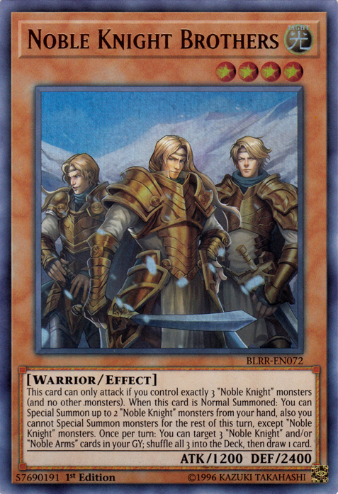 Noble Knight Brothers [BLRR-EN072] Ultra Rare - Yu-Gi-Oh! - Card Brawlers | Quebec | Canada |