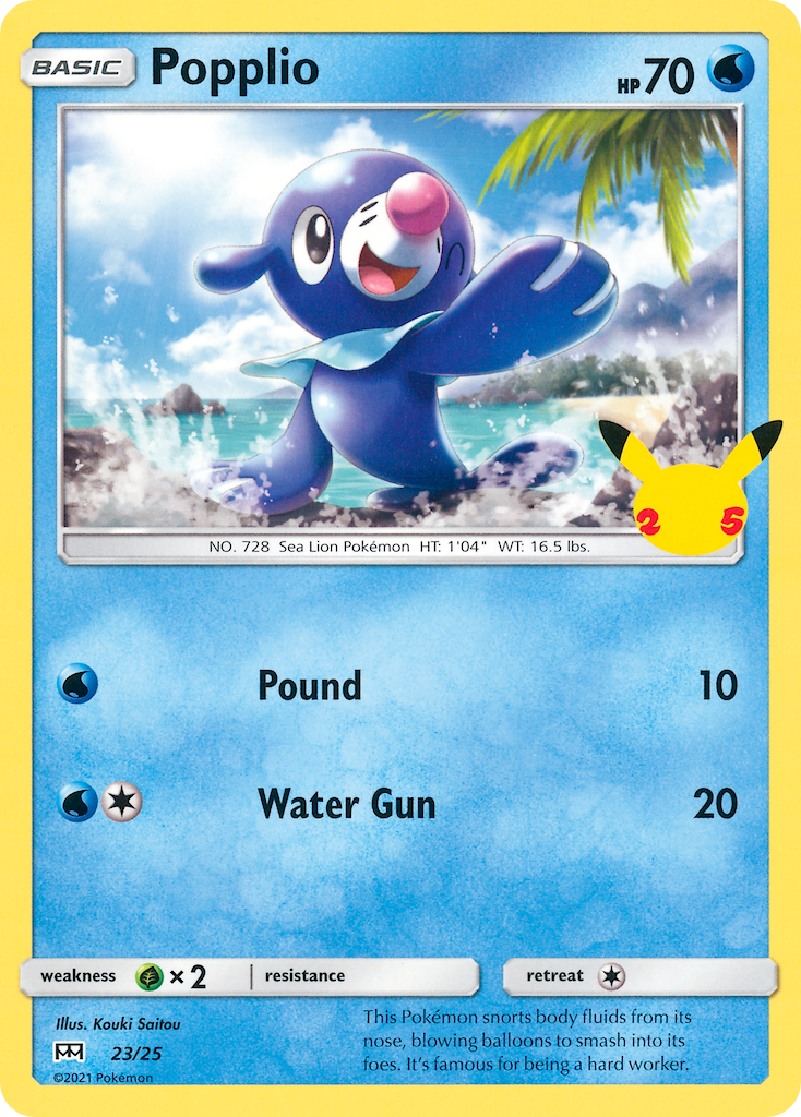 Popplio (23/25) [McDonald's 25th Anniversary] - Card Brawlers | Quebec | Canada | Yu-Gi-Oh!