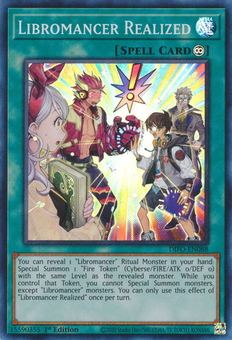 Libromancer Realized [DIFO-EN088] Super Rare - Card Brawlers | Quebec | Canada | Yu-Gi-Oh!