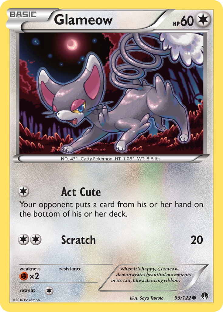 Glameow (93/122) [XY: BREAKpoint] - Card Brawlers | Quebec | Canada | Yu-Gi-Oh!