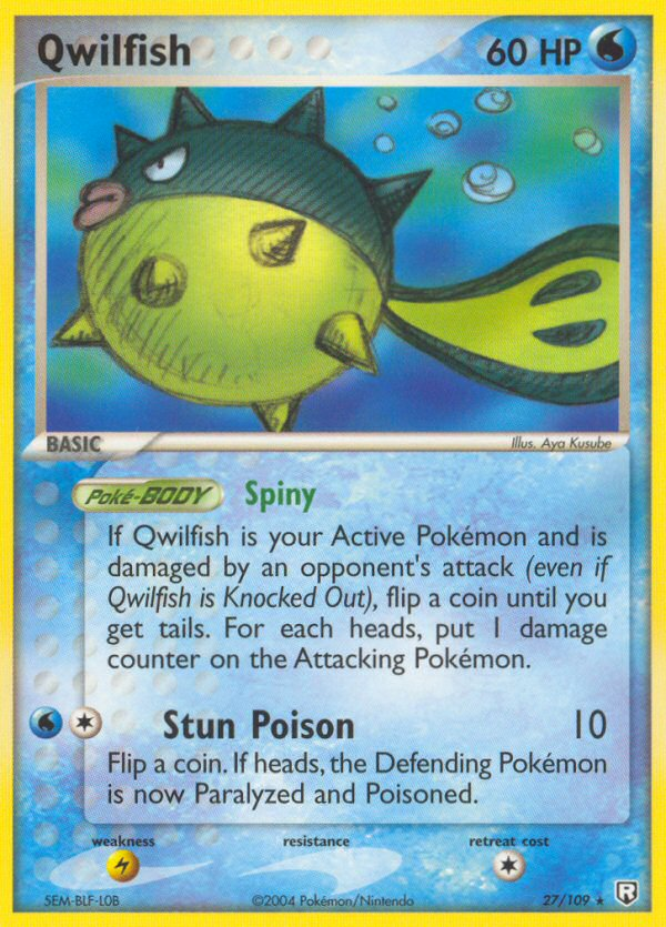 Qwilfish (27/109) [EX: Team Rocket Returns] - Card Brawlers | Quebec | Canada | Yu-Gi-Oh!