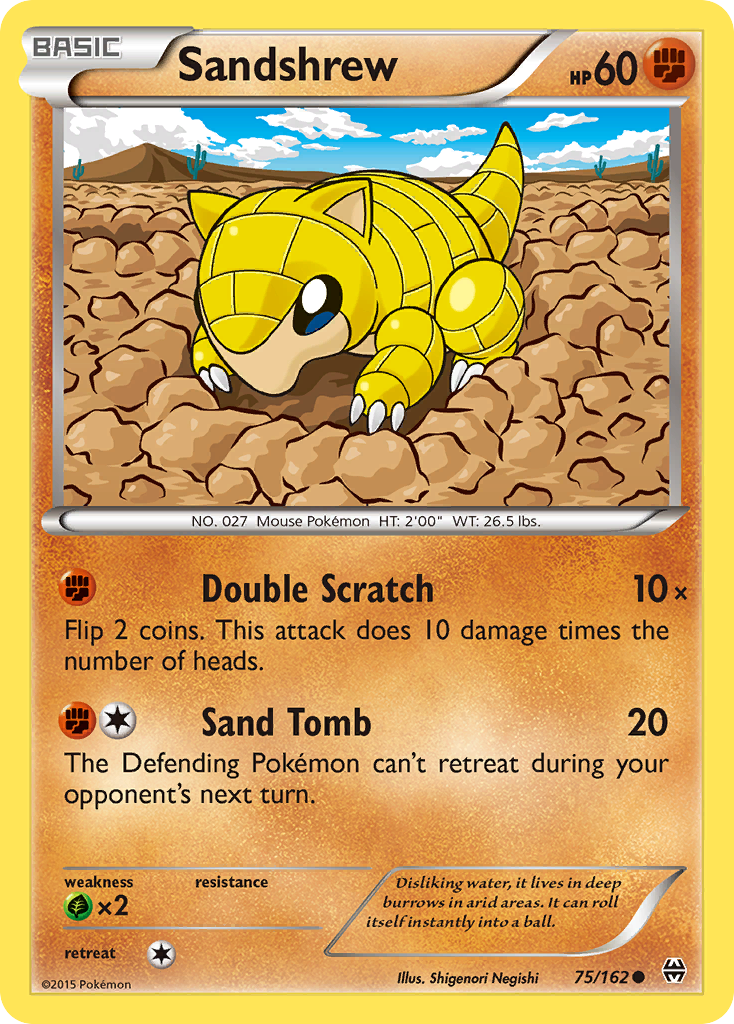 Sandshrew (75/162) [XY: BREAKthrough] - Card Brawlers | Quebec | Canada | Yu-Gi-Oh!