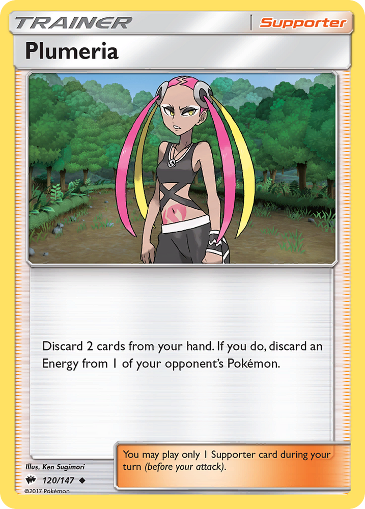 Plumeria (120/147) [Sun & Moon: Burning Shadows] - Card Brawlers | Quebec | Canada | Yu-Gi-Oh!