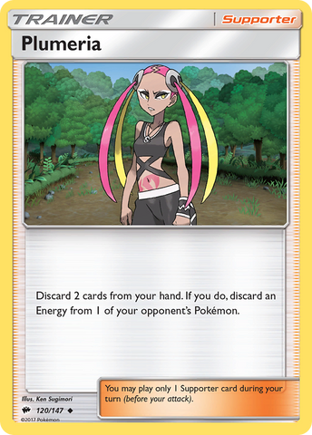 Plumeria (120/147) [Sun & Moon: Burning Shadows] - Card Brawlers | Quebec | Canada | Yu-Gi-Oh!