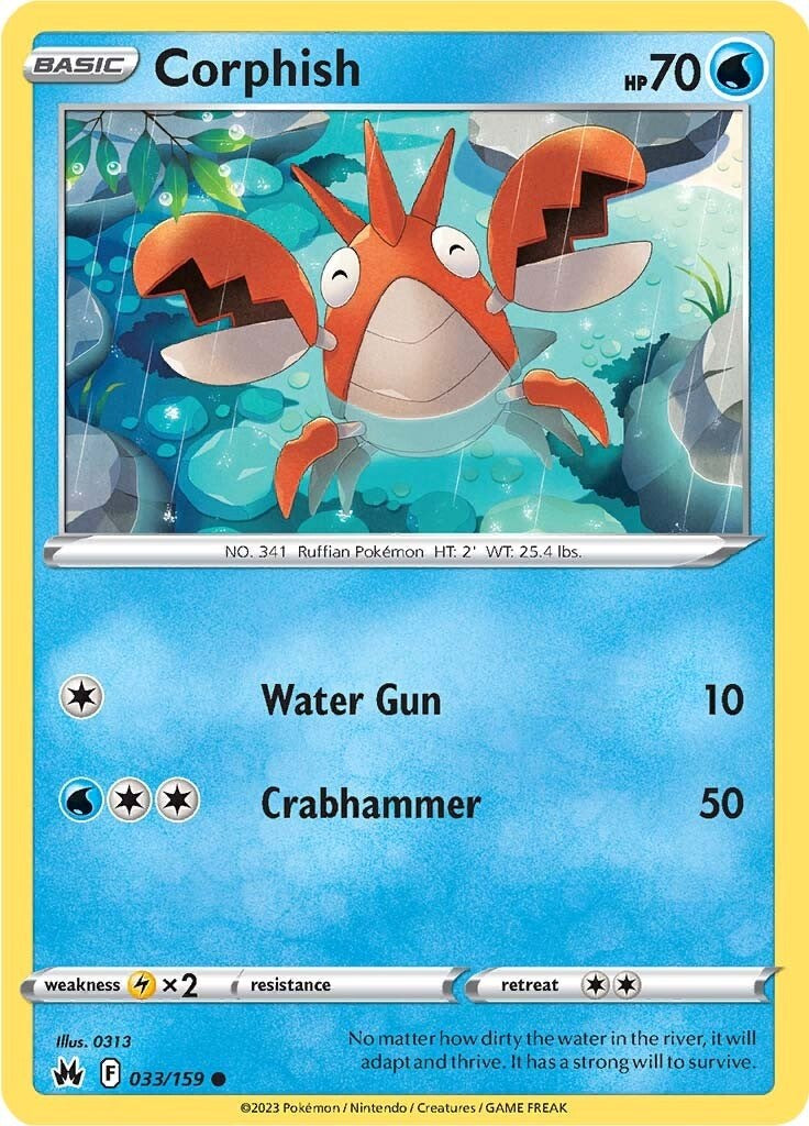 Corphish (033/159) [Sword & Shield: Crown Zenith] - Card Brawlers | Quebec | Canada | Yu-Gi-Oh!