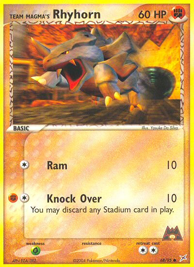 Team Magma's Rhyhorn (68/95) [EX: Team Magma vs Team Aqua] - Card Brawlers | Quebec | Canada | Yu-Gi-Oh!