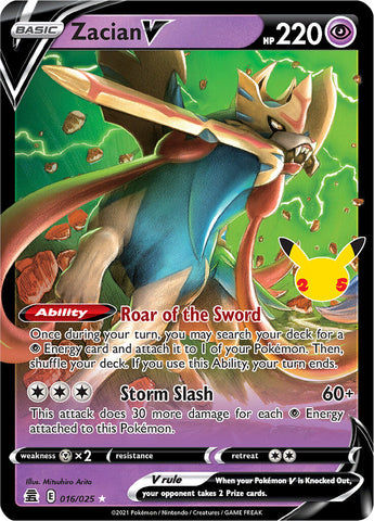 Zacian V (016/025) [Celebrations: 25th Anniversary] - Card Brawlers | Quebec | Canada | Yu-Gi-Oh!