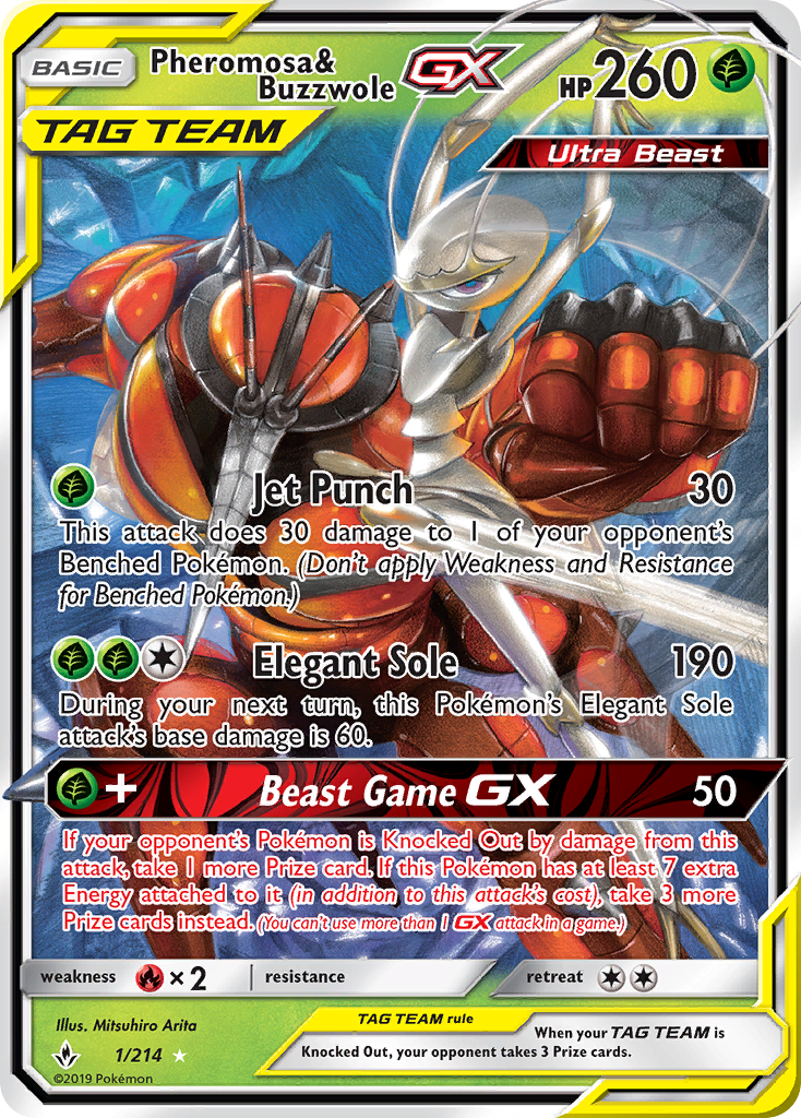 Pheromosa & Buzzwole GX (1/214) [Sun & Moon: Unbroken Bonds] - Card Brawlers | Quebec | Canada | Yu-Gi-Oh!
