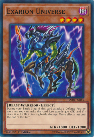 Exarion Universe [YS18-EN015] Common - Yu-Gi-Oh! - Card Brawlers | Quebec | Canada |