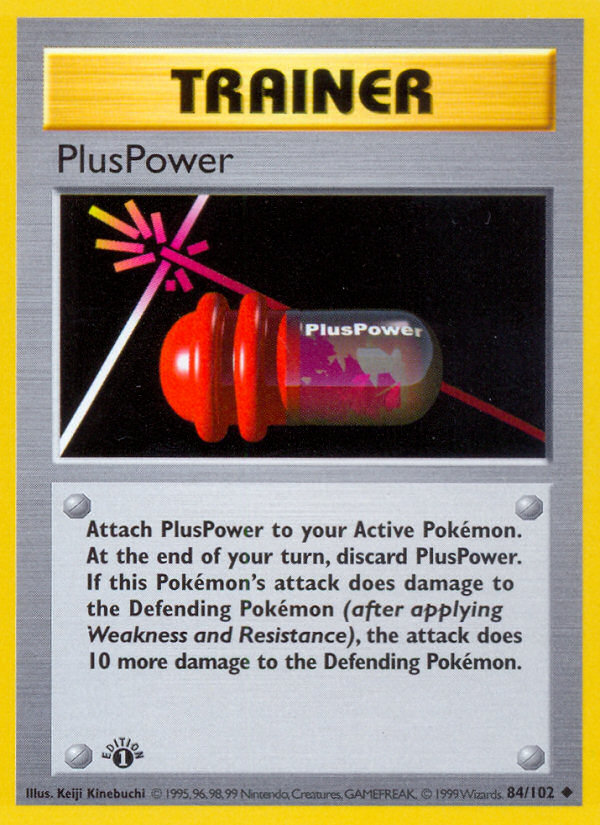 PlusPower (84/102) (Shadowless) [Base Set 1st Edition] - Card Brawlers | Quebec | Canada | Yu-Gi-Oh!