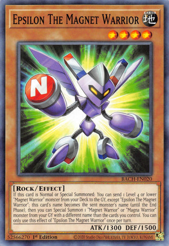 Epsilon The Magnet Warrior [BACH-EN020] Common - Card Brawlers | Quebec | Canada | Yu-Gi-Oh!