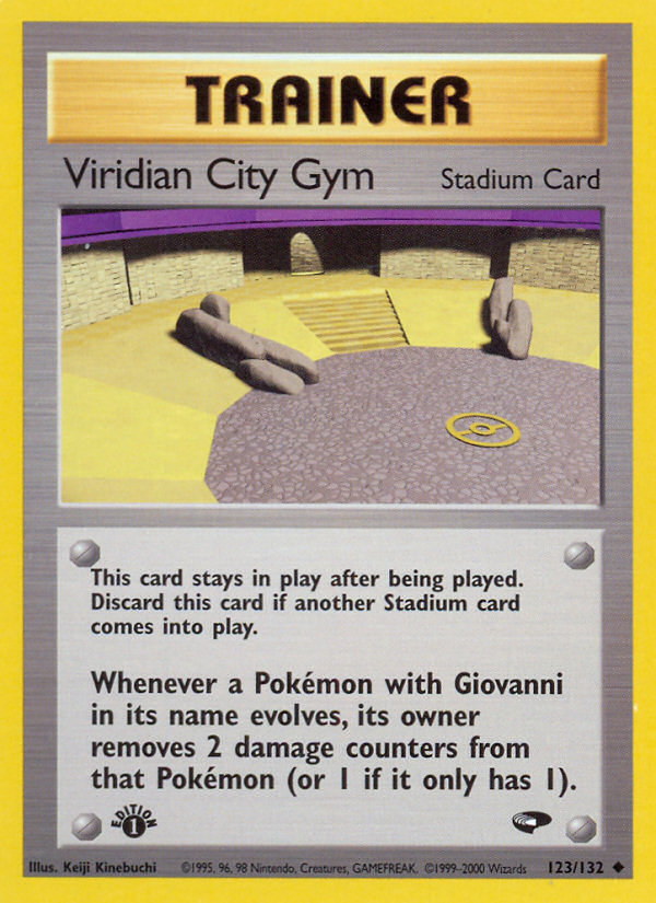 Viridian City Gym (123/132) [Gym Challenge 1st Edition] - Card Brawlers | Quebec | Canada | Yu-Gi-Oh!