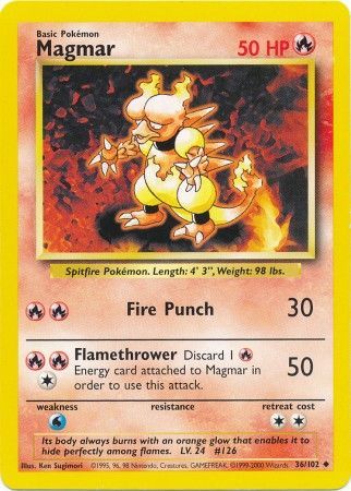 Magmar (36/102) [Base Set Unlimited] - Card Brawlers | Quebec | Canada | Yu-Gi-Oh!