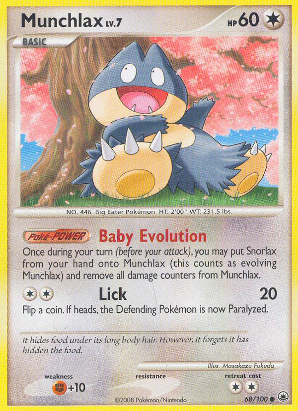 Munchlax (68/100) [Diamond & Pearl: Majestic Dawn] - Card Brawlers | Quebec | Canada | Yu-Gi-Oh!