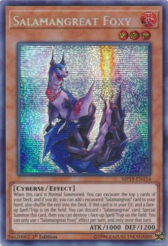 Salamangreat Foxy [MP19-EN154] Prismatic Secret Rare - Card Brawlers | Quebec | Canada | Yu-Gi-Oh!