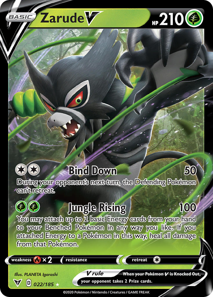 Zarude V (022/185) [Sword & Shield: Vivid Voltage] - Card Brawlers | Quebec | Canada | Yu-Gi-Oh!