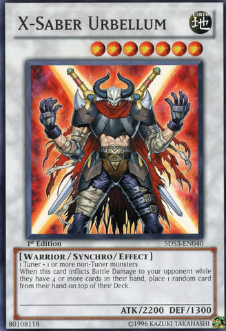 X-Saber Urbellum [5DS3-EN040] Common - Card Brawlers | Quebec | Canada | Yu-Gi-Oh!