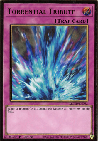 Torrential Tribute [MGED-EN052] Gold Rare - Card Brawlers | Quebec | Canada | Yu-Gi-Oh!