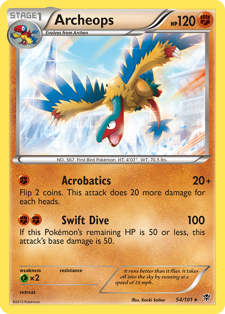 Archeops (54/101) [Black & White: Plasma Blast] - Card Brawlers | Quebec | Canada | Yu-Gi-Oh!