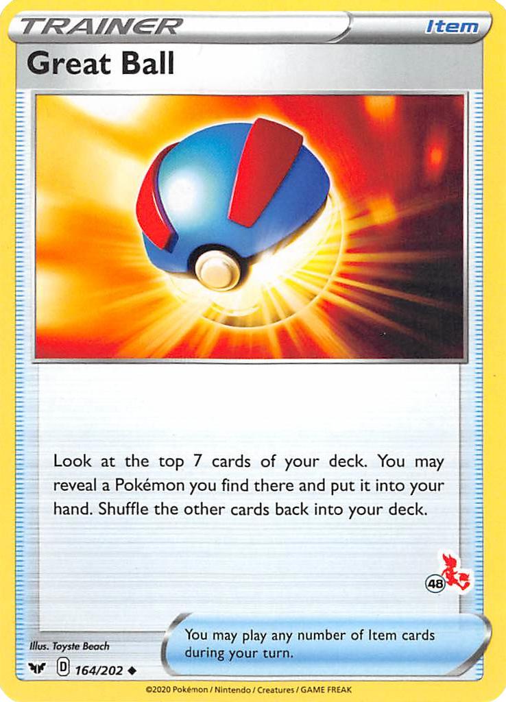 Great Ball (164/202) (Cinderace Stamp #48) [Battle Academy 2022] - Card Brawlers | Quebec | Canada | Yu-Gi-Oh!