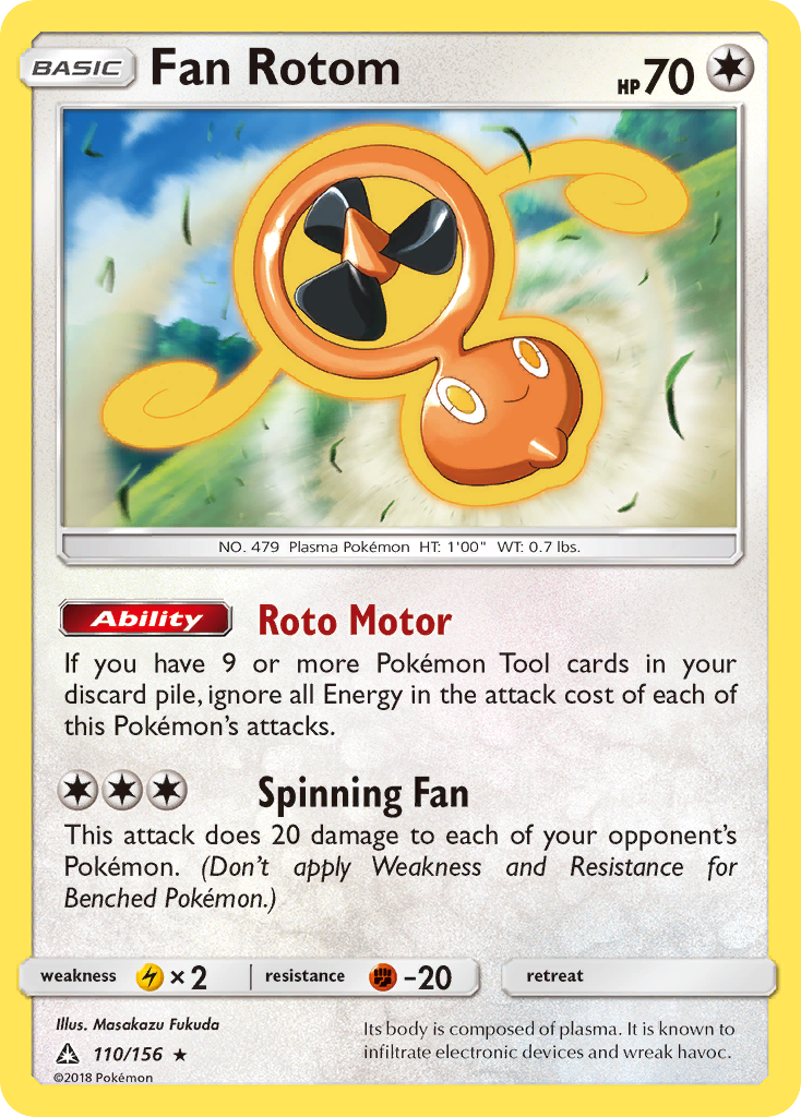 Fan Rotom (110/156) [Sun & Moon: Ultra Prism] - Card Brawlers | Quebec | Canada | Yu-Gi-Oh!