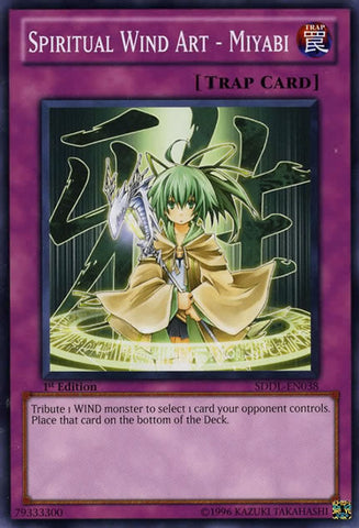 Spiritual Wind Art - Miyabi [SDDL-EN038] Common - Yu-Gi-Oh! - Card Brawlers | Quebec | Canada |